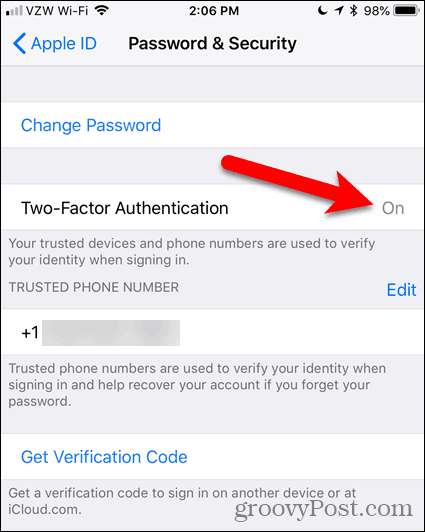 Dvojfaktorová autentifikácia v systéme iOS