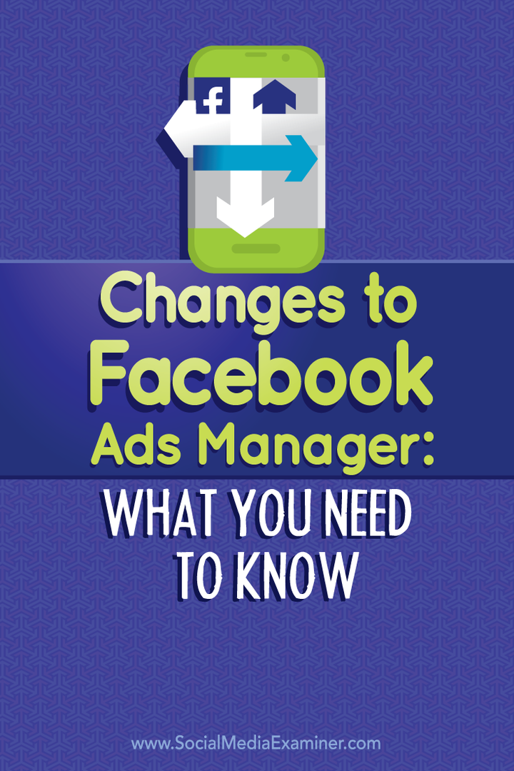 zmeny správcu facebookových reklám