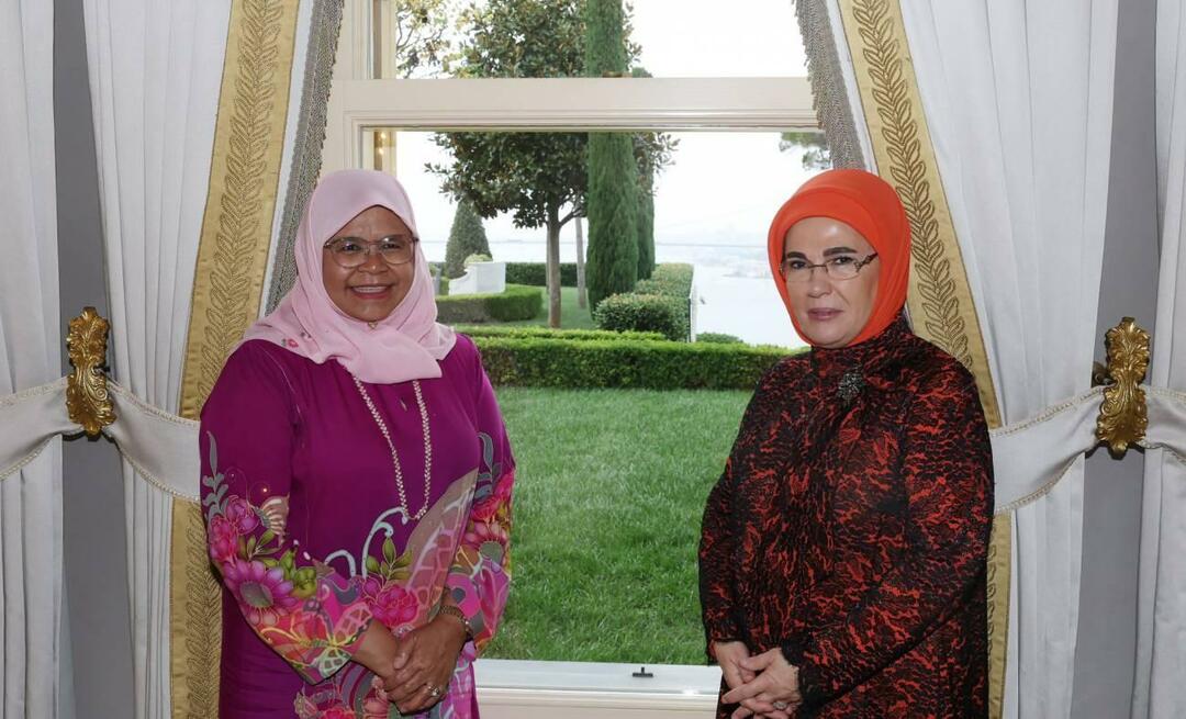 Prvá dáma Erdoğan sa stretla s výkonným riaditeľom Habitat OSN Maimunah Mohdom ​​Sharifom! 