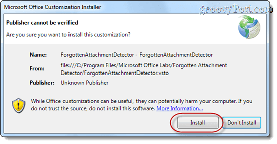 Zabudnutý detektor príloh pre program Microsoft Outlook