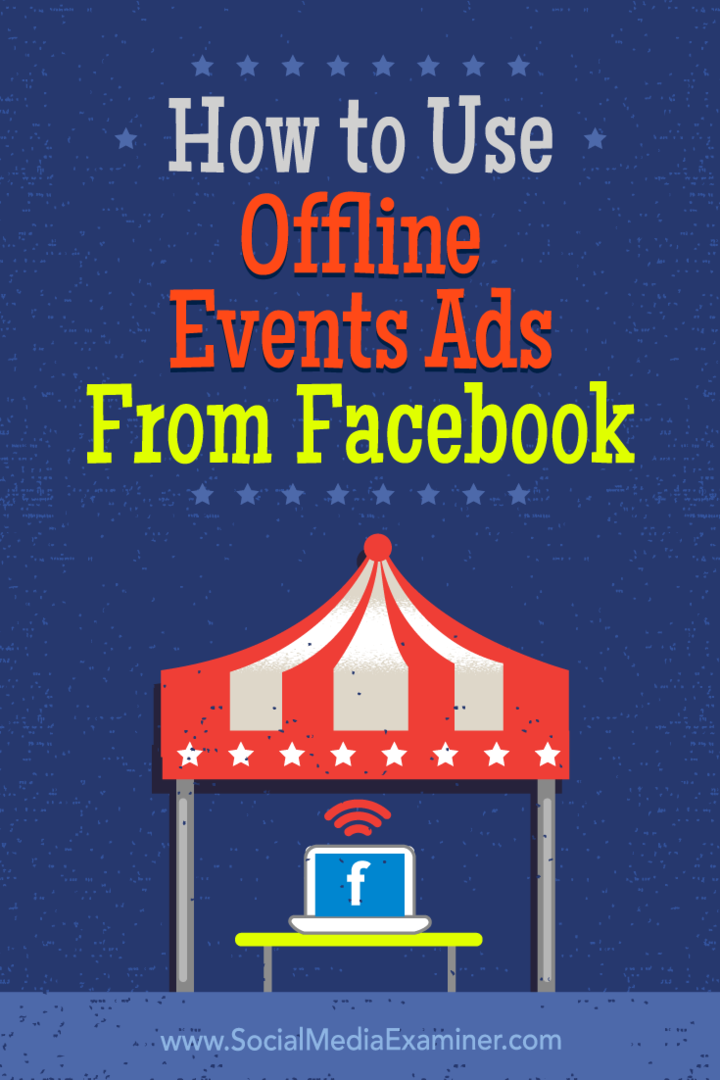 Ako používať reklamy na udalosti offline z Facebooku od Ana Gotter na prieskumníka sociálnych médií.