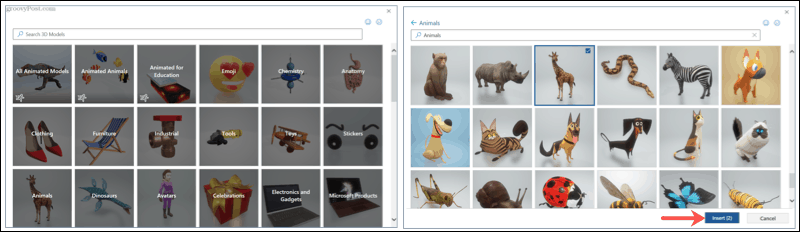 Hľadajte a prehliadajte 3D modely v aplikácii Microsoft Office
