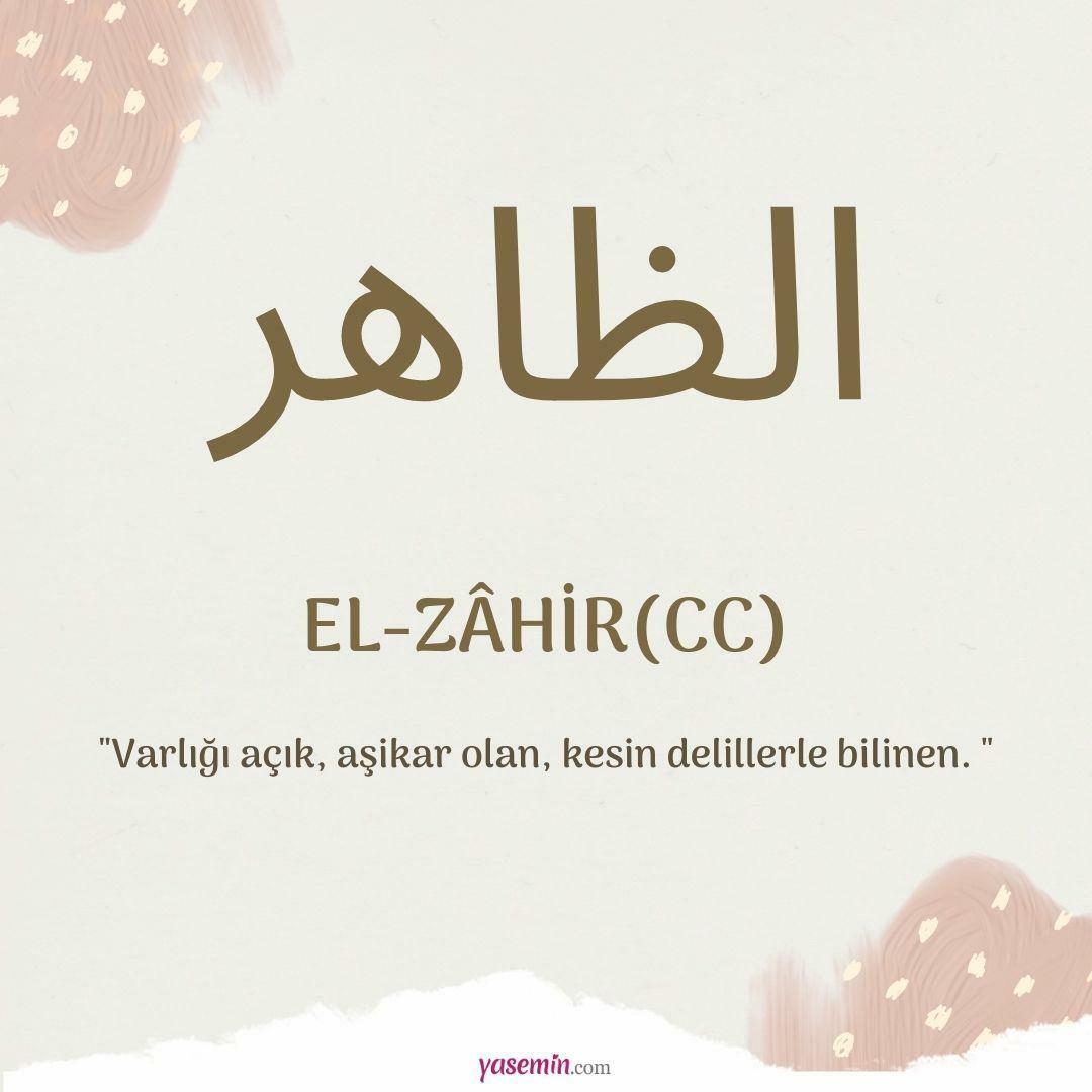 Čo znamená al-Zahir (c.c)?