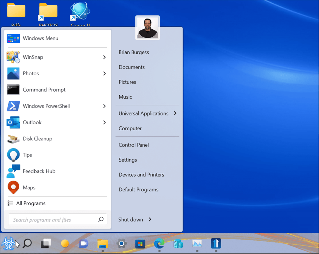 vylepšite ponuku Štart a panel úloh systému Windows 11 pomocou Štart 11