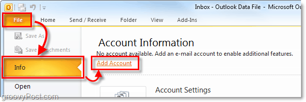 pridať gmail do programu Outlook 2010