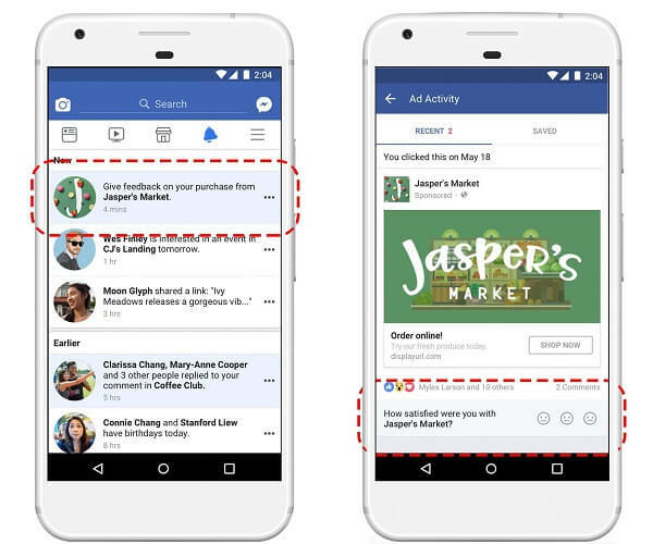 Facebook zavádza novú možnosť kontroly elektronického obchodu na svojom hlavnom paneli Nedávne reklamné aktivity, ktorý umožňuje kupujúcim poskytovať spätnú väzbu k produktom inzerovaným na Facebooku.