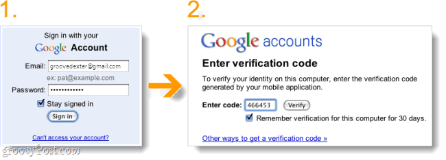 Prihlásenie do verifikácie v dvoch krokoch v Gmaile