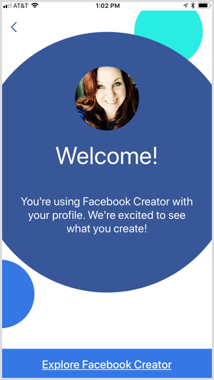 Preskúmajte aplikáciu Facebook Creator