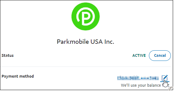 PayPal Kliknite na ikonu Upraviť platbu