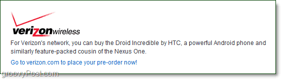 Verizon prechádza na zariadení Nexus One a uvádza na trh Droid Incredible [groovyNews]