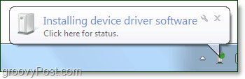 počkajte, kým systém Windows 7 dokončí inštaláciu ovládačov zariadení Bluetooth
