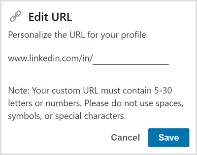 Upravte adresu URL svojho profilu LinkedIn.