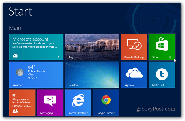 Ako aktualizovať aplikácie systému Windows 8