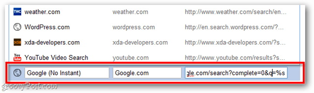 pridajte vyhľadávací nástroj do prehliadača Google Chrome