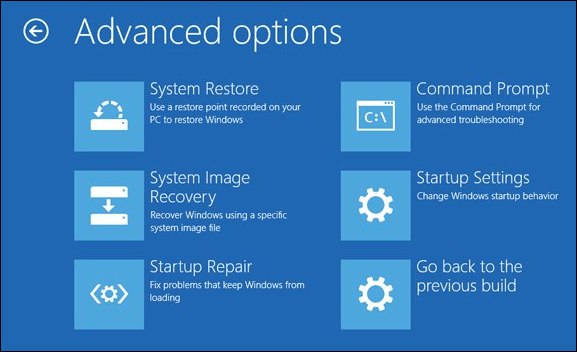 Rozšírené možnosti zavedenia systému Windows 10