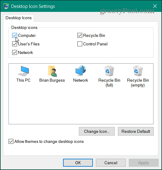 ikony obnovujú ikony na pracovnej ploche systému Windows