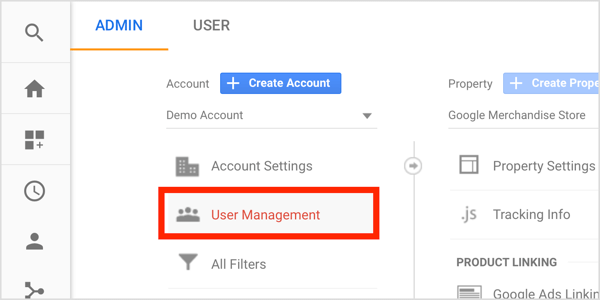 Ak klient už má existujúci účet Google Analaytics, nechajte ho, aby si vás ako svojho používateľa pridal do svojho účtu. 