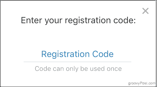 Zadajte registračný kód