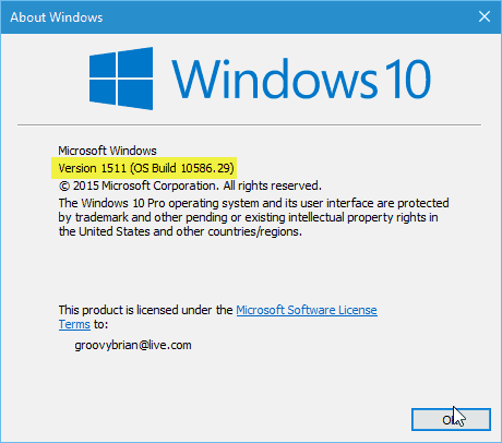 Používatelia, ktorí stále používajú systém Windows 10, verzia 1511, musia do októbra 2017 inovovať