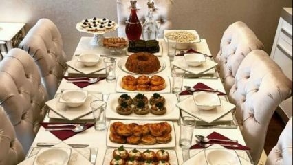 Osobitné návrhy prezentácie pre tabuľky iftar