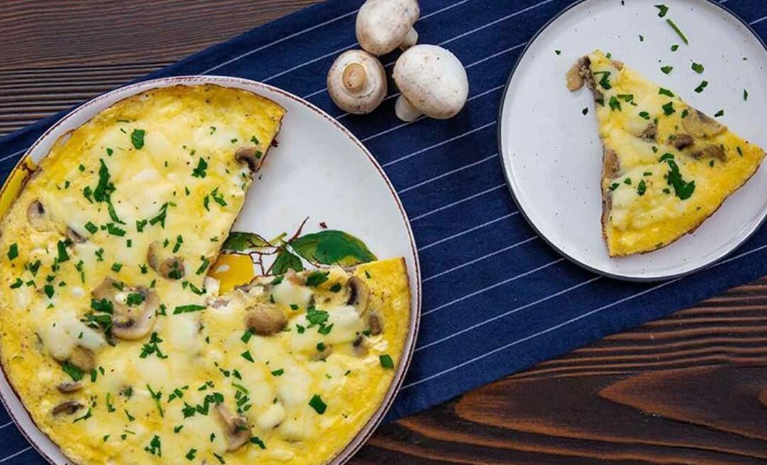 Ako urobiť hubovú omeletu? Praktický a chutný recept na hubovú omeletu na sahur