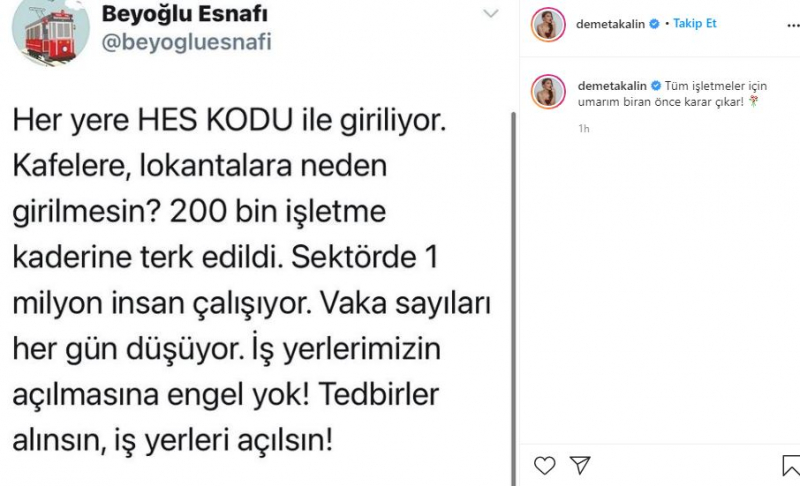 Demet Akalın podporil operátorov, ktorí sa stali obeťami zákazov!