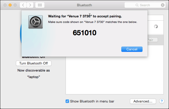 Spárovanie Bluetooth na strane Mac