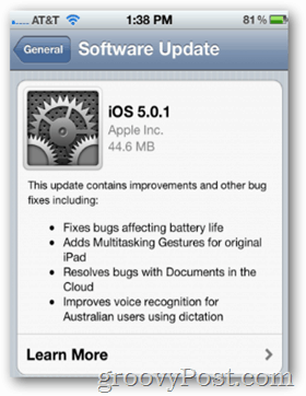 Apple vydáva iOS 5.0.1 so zmiešanými reakciami