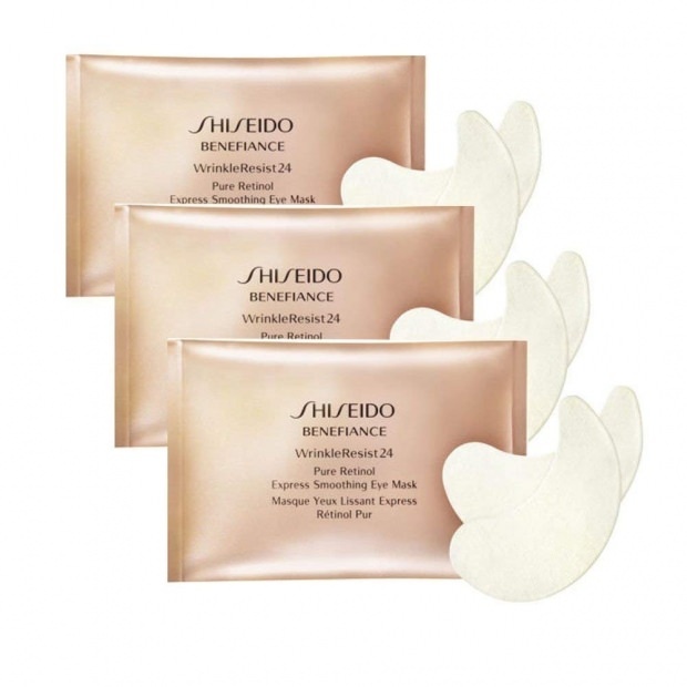 Resist24 Pure Retinol Express vyhladzujúca očná maska ​​Shiseido Benefiance Wrinkle
