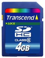 Transcend SDHC Security Digitálna vysokokapacitná 4 GB pamäťová karta