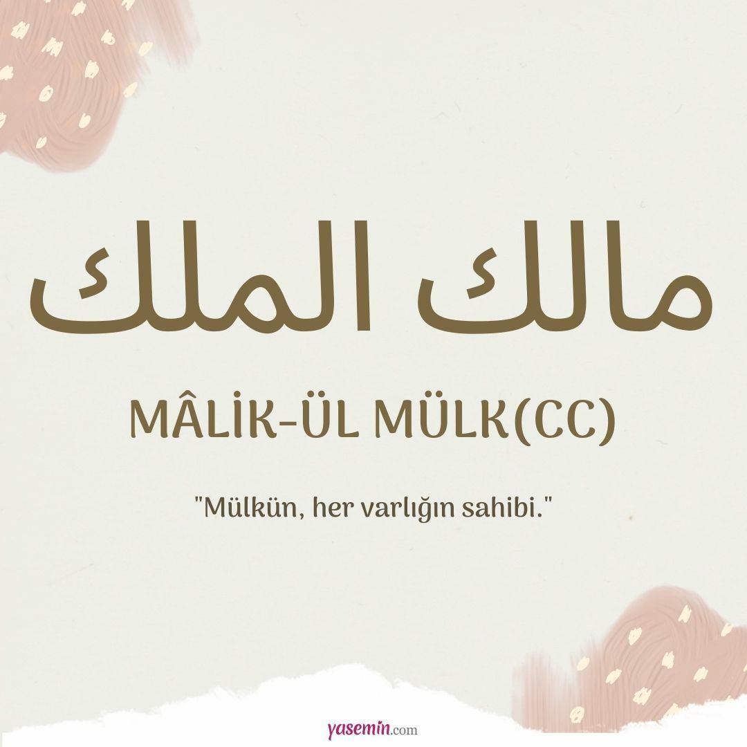 Čo znamená Malik-ul Mulk (c.c)?