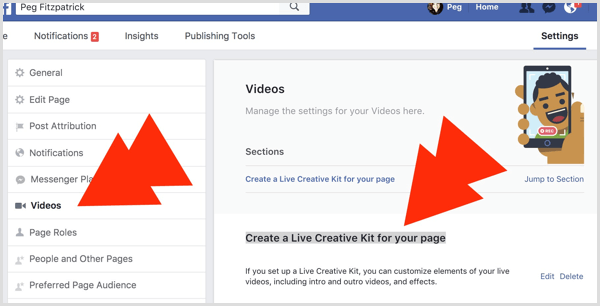 Facebook Live Creative Kit pre stránku