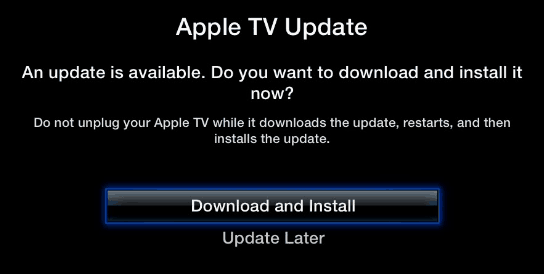 Aktualizujte softvér Apple TV