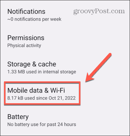 mobilné dáta s Androidom