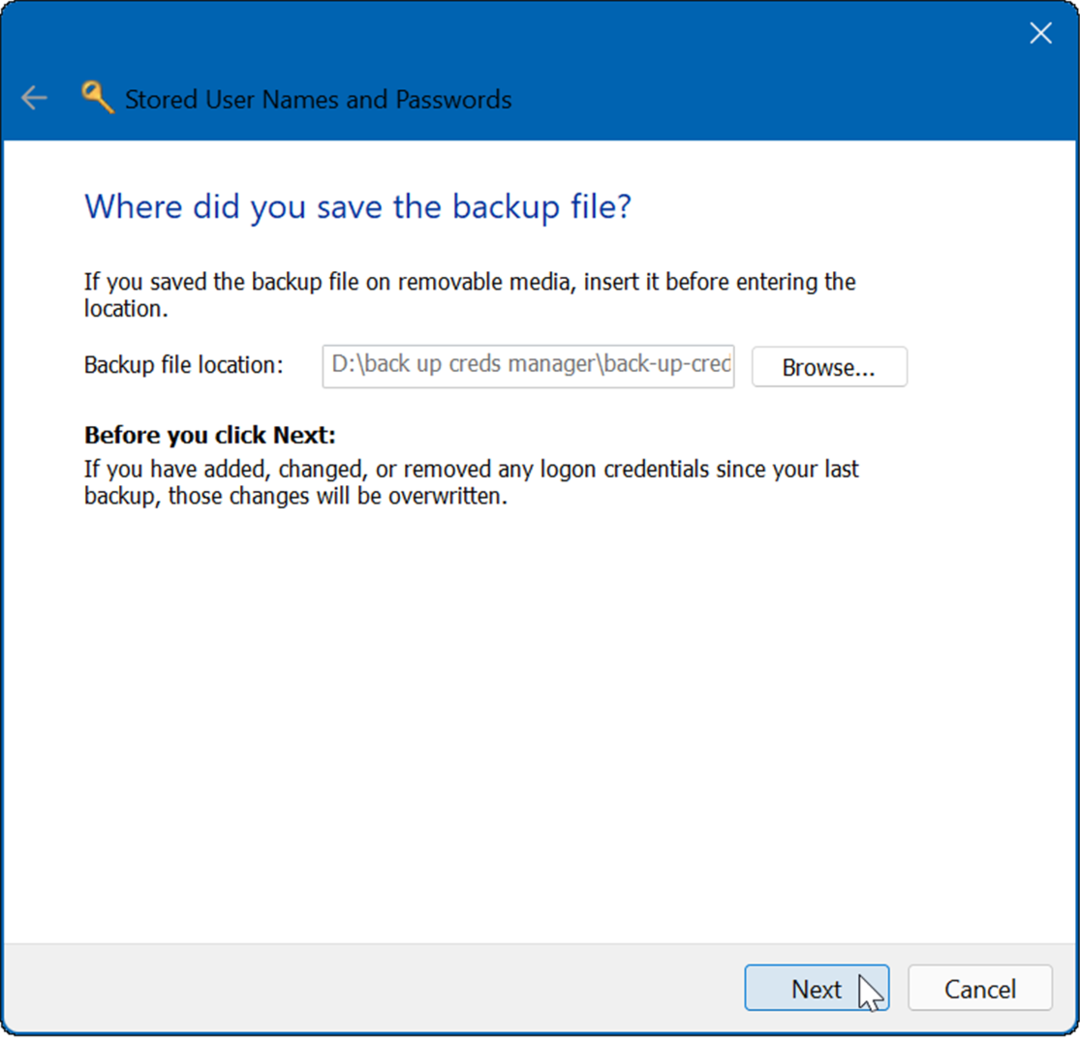 Ako používať Credential Manager v systéme Windows 11