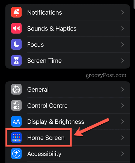 nastavenia domovskej obrazovky iphone