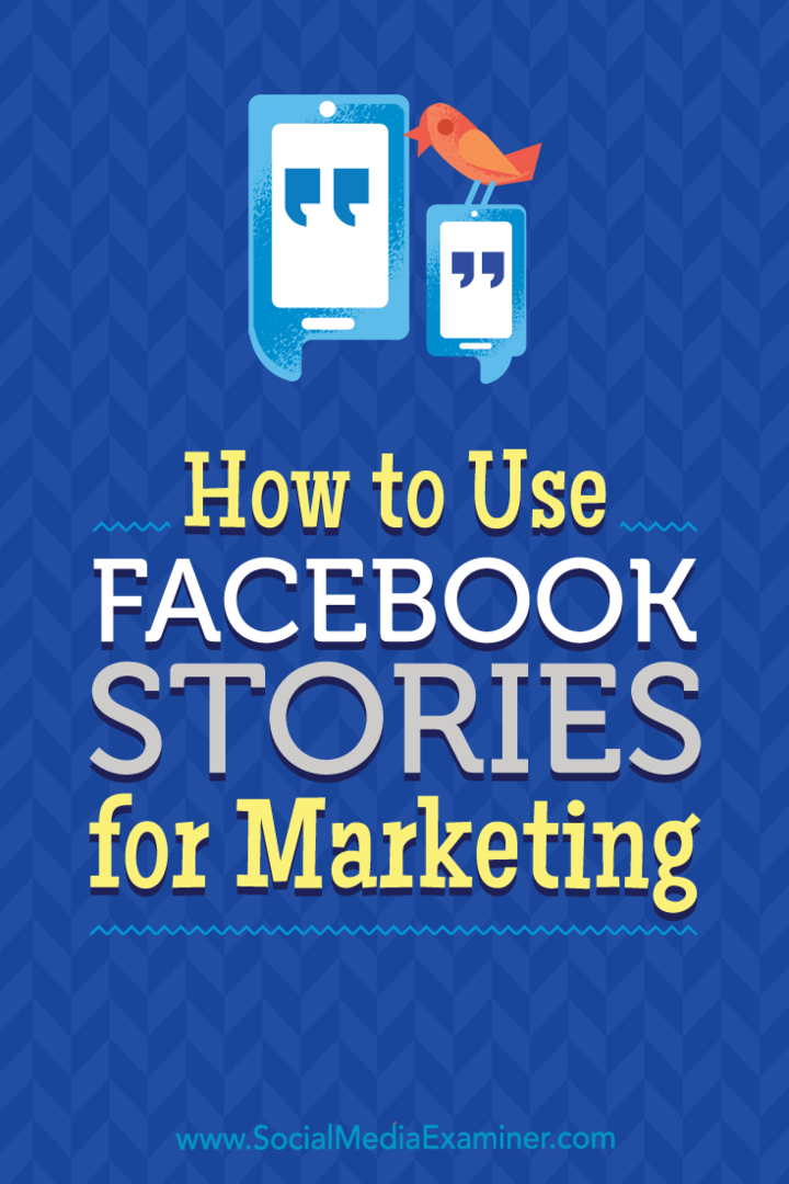 Ako používať príbehy z Facebooku na marketing: prieskumník sociálnych médií