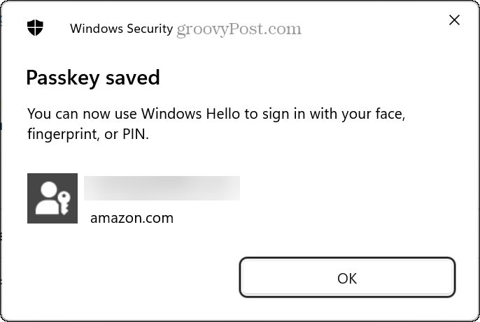 potvrďte PIN Windows Hello