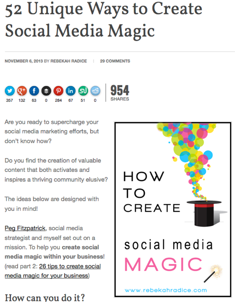 52 jedinečných spôsobov, ako vytvoriť kúzlo sociálnych médií