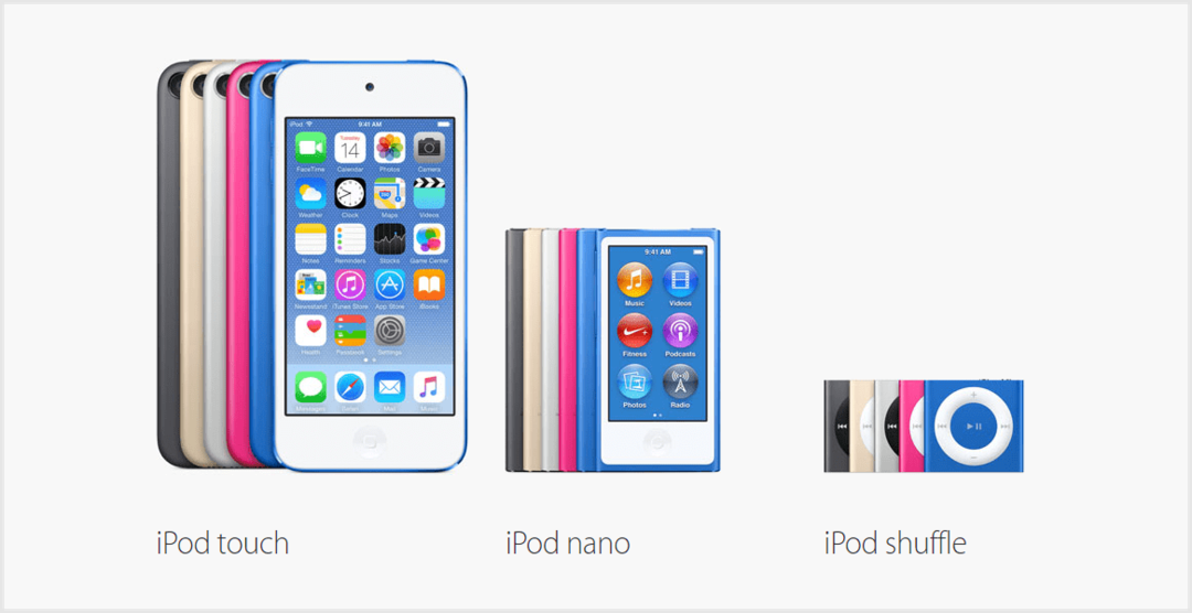 Dnes predstavená nová zostava Apple iPod