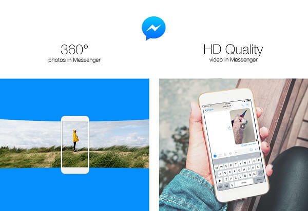 Facebook predstavil možnosť posielať 360-stupňové fotografie a zdieľať videá vo vysokom rozlíšení v Messengeri.