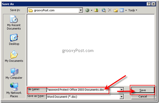 Zašifrujte dokumenty balíka Microsoft Office 2003