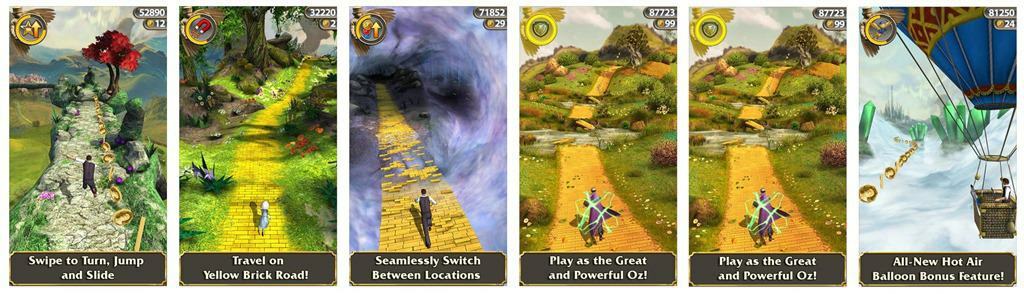 Apple iTunes Store Bezplatná aplikácia týždňa, Temple Run: OZ