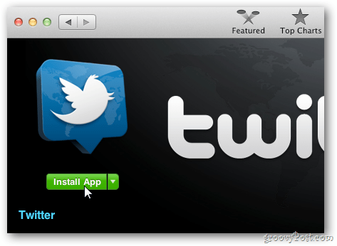 Úradný OS X Twitter App