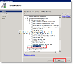Povoliť funkciu nástrojov Hyper-V v systéme Windows Server 2008