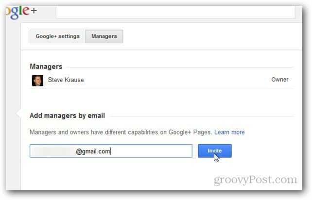 Ako pridať správcu alebo správcu na stránku Google+