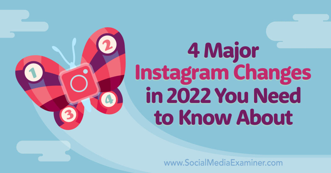 4 hlavné zmeny na Instagrame v roku 2022, o ktorých musíte vedieť od Marly Broudie na Social Media Examiner.