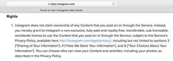 Podmienky používania služby Instagram načrtávajú licenciu, ktorú udeľujete platforme pre váš obsah.