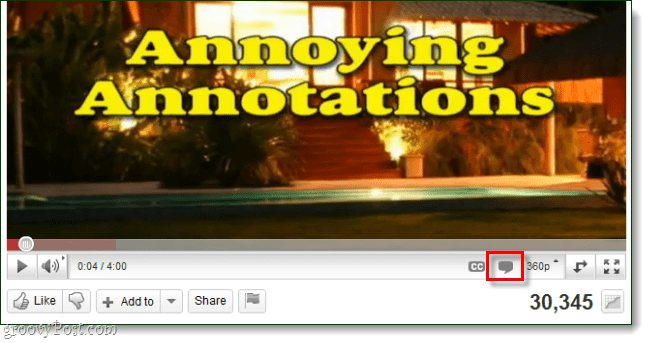 povoliť anotácie pre youtube