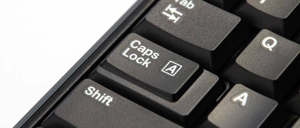Ako používať kláves Shift na vypnutie Caps Lock